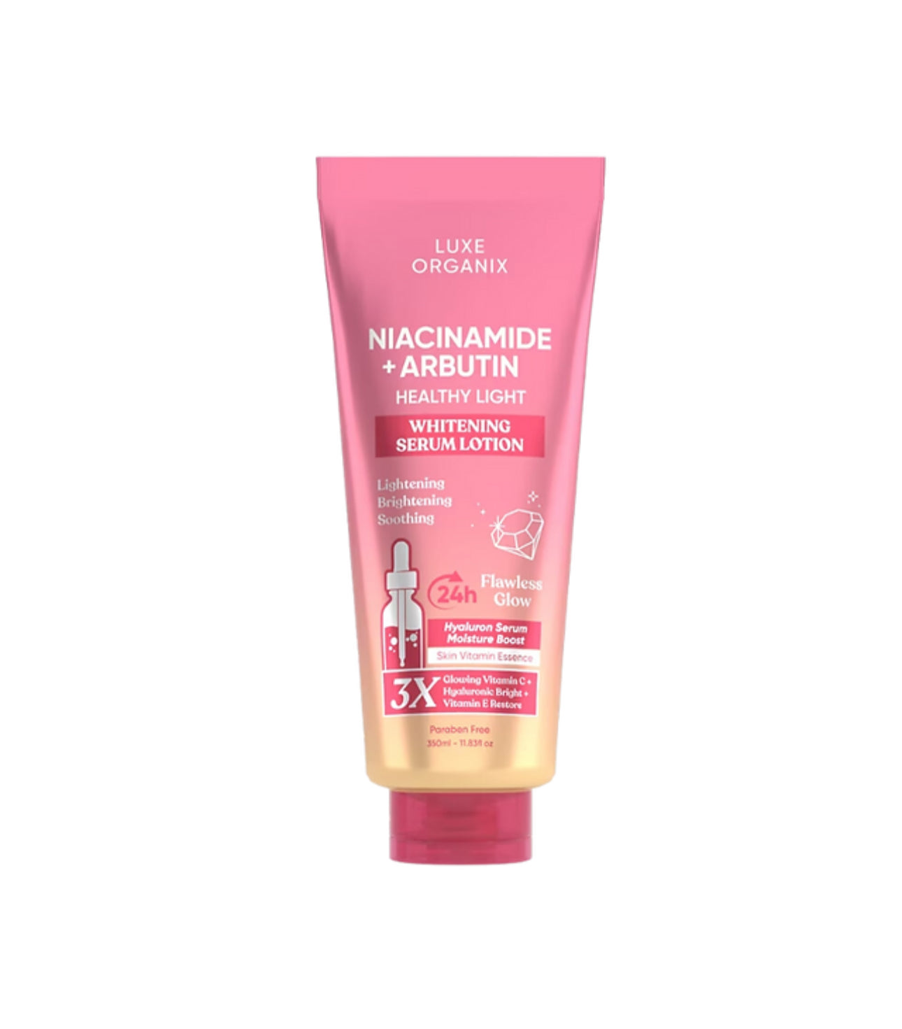 Luxe Organix Niacinamide+Arbutin Whitening Serum Lotion | 350ml