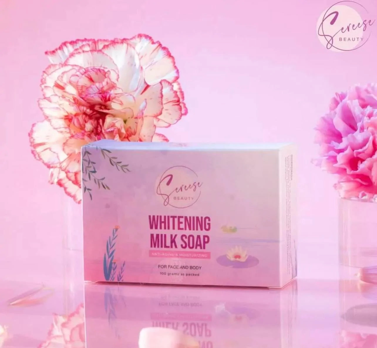 Sereese Beauty Whitening Milk Soap Anti Aging Moisturizing Face