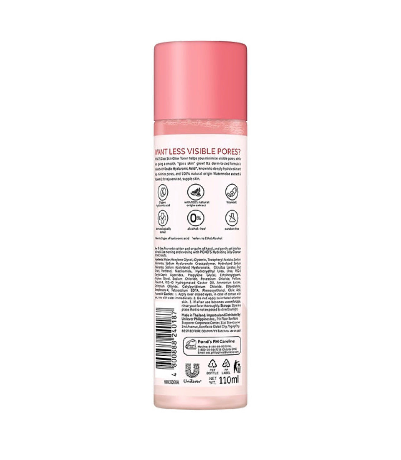 PONDS Healthy Hydration Watermelon Glass Skin Toner | 110ml