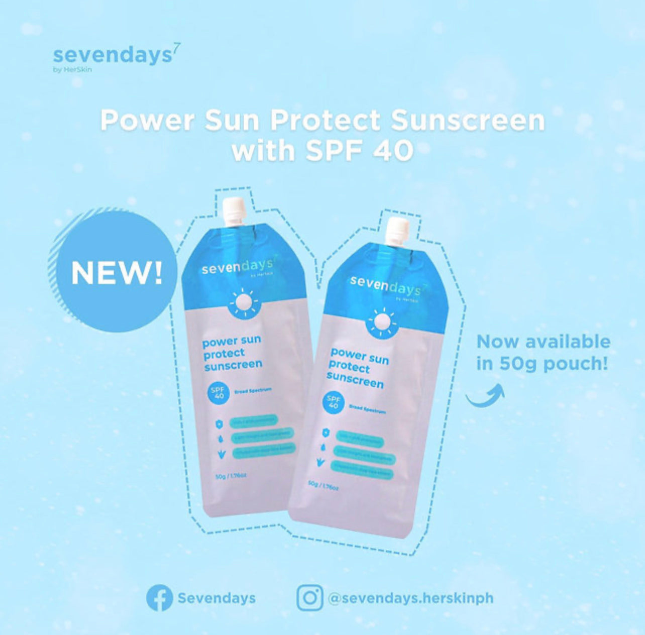 Sevendays Power Sun Protect Sunscreen by HerSkin | 50g