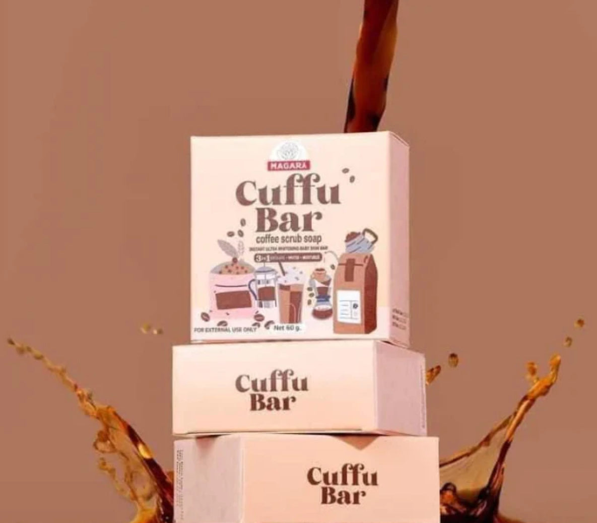 Cuffu Bar Coffee Scrub Soap by Magara Skin | 60g