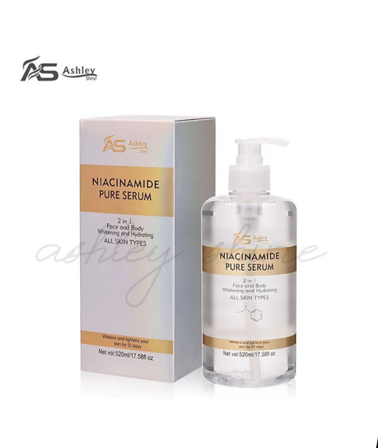 Ashley Shine NIACINAMIDE Pure Serum Face and Body Moisturizes | 520ml