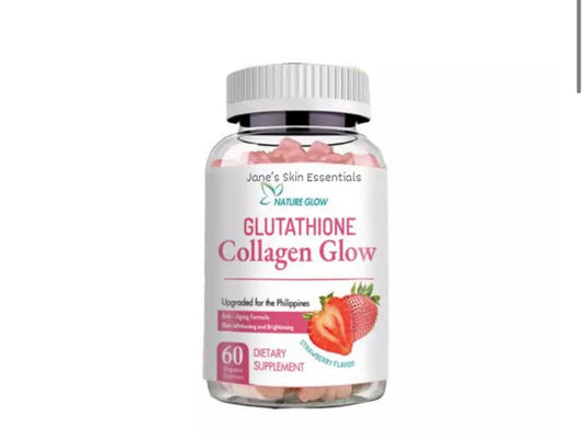 Nature Glow Glutathione Collagen Glow STRAWBERRY Flavour (60 chewable gummies)