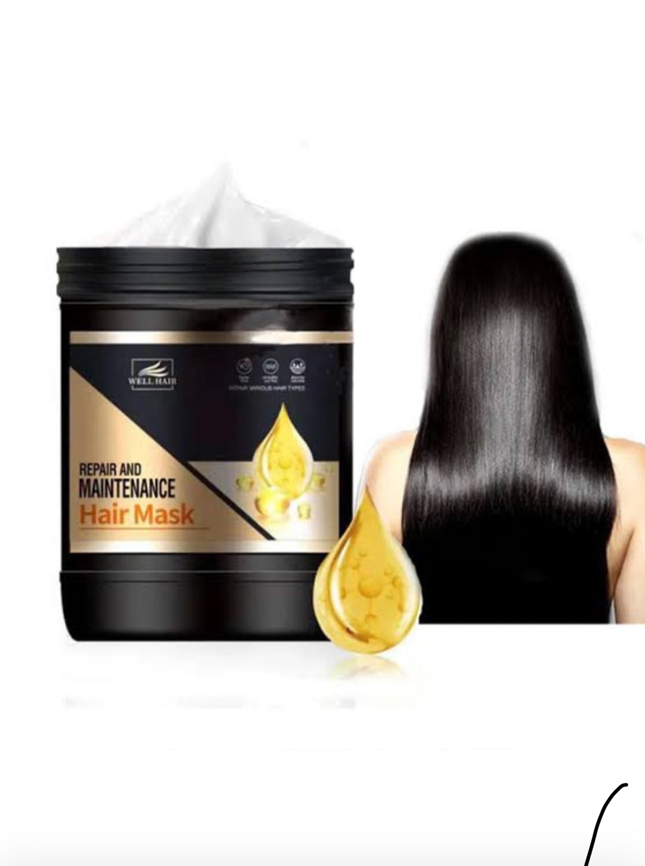 WELL HAIR Repair And Maintenance Hair Mask| 1000g