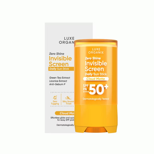 LUXE ORGANIX Zero Shine Invisible Screen Daily Sun Stick SPF 50 17g