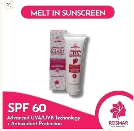 Rosmar Kagayaku Strawberry Milk Melt In Sunscreen 60ml