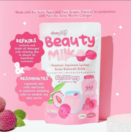 Dear Face Beauty Milk Premium Japanese Lychee Swiss Drink  Regular price