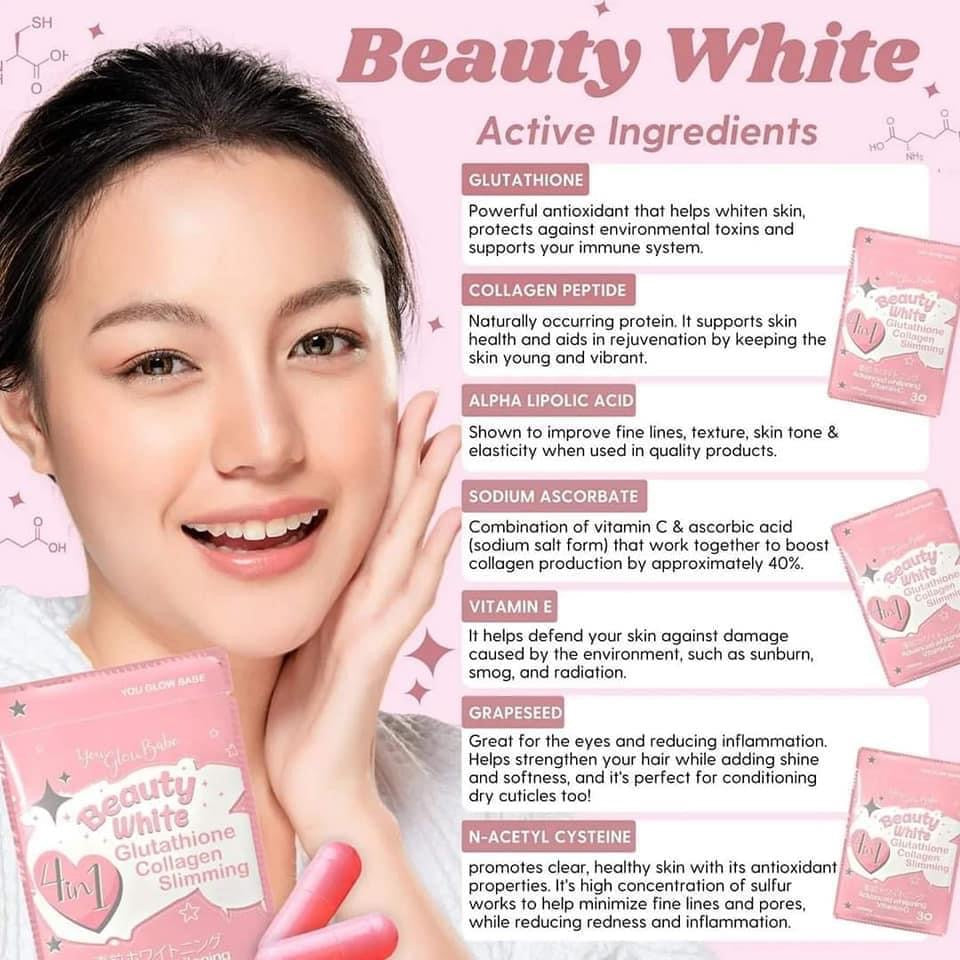 Beauty White 4 in 1 Intense Whitening Gluta Capsules