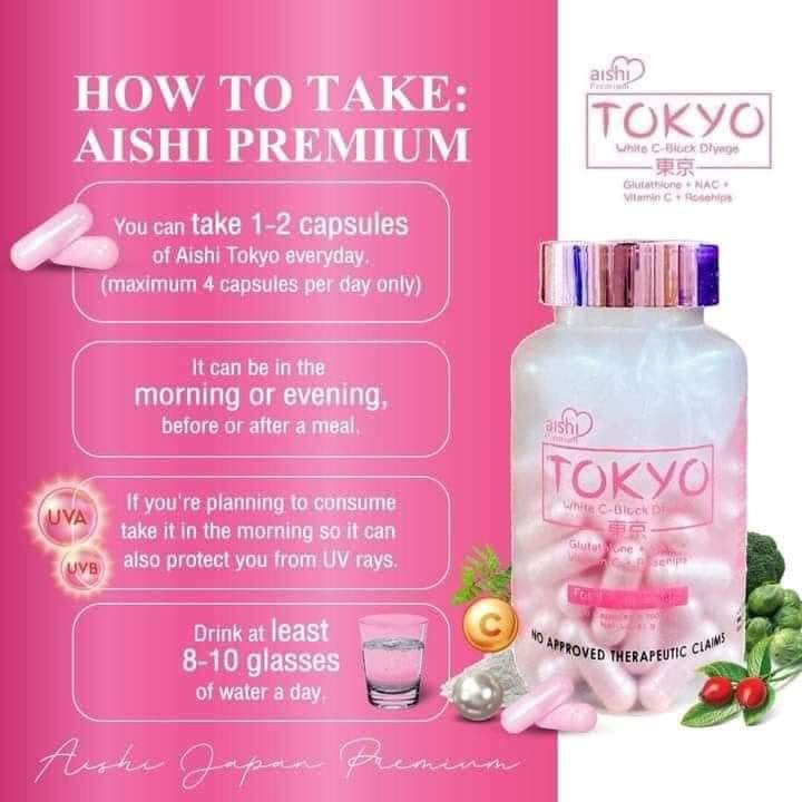 Aishi Japan Premium - Tokyo White C Dyfage Glutathione + Oral Sunblock