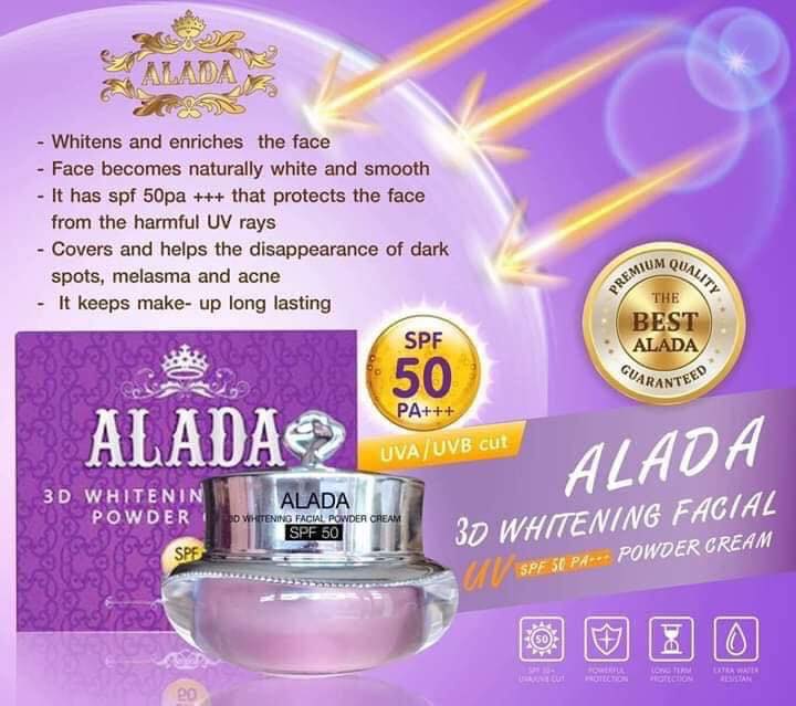 Alada 3D Whitening Face Powder Cream SPF 50 | 10g