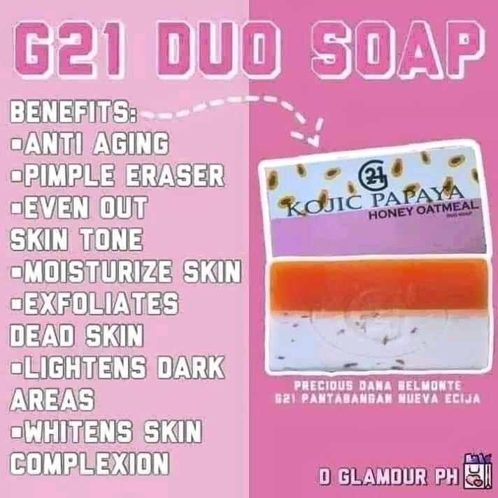 G21 Kojic Papaya Honey Oatmeal Duo Soap