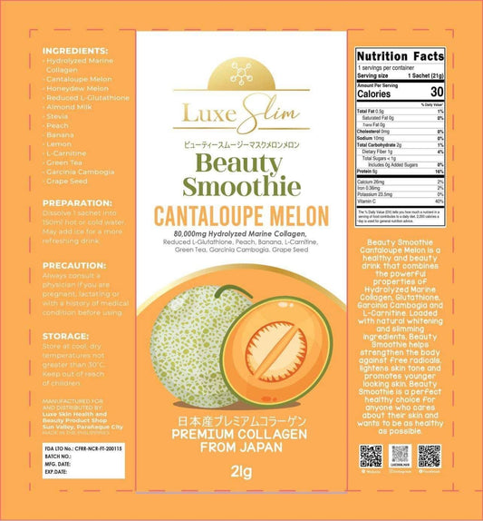 Luxe Slim Cantaloupe Beauty drink