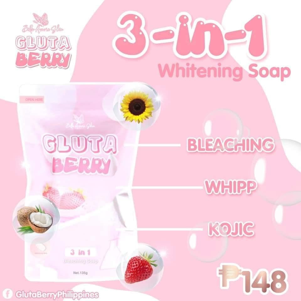 Gluta Berry 3in1 bleaching soap