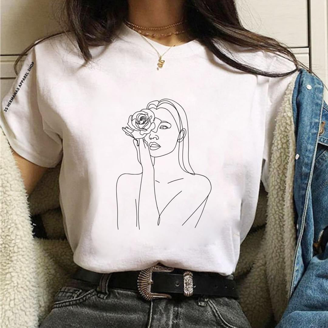 Flower on face Shirt