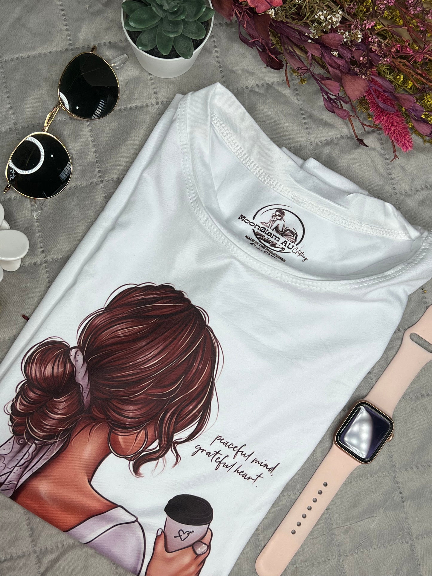 Peaceful mind Grateful heart shirt