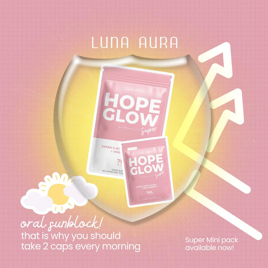 Hope Glow Luna Aura Glutathione 60 Capsules