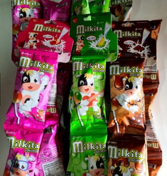 Milkita Lollipop Stawberry flavour (10pcs)